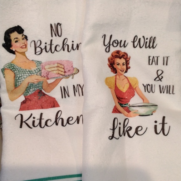 Other - 2 Snarky Kitchen towels Nwot